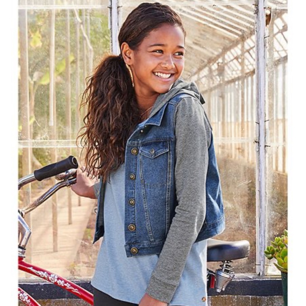 Matilda Jane Moon Beam denim hoodie